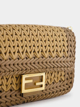 Fendi Interlaced Leather Baguette Bag