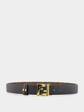 Fendi Squared Leather Reversible Belt