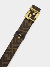 Fendi Squared Leather Reversible Belt