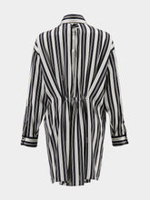 Fendi Striped Silk Satin Shirt Dress