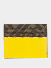 Fendi Yellow FF Squared Card Holder
