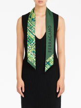 Ferragamo Check Print Twilly Band