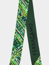 Ferragamo Check Print Twilly Band