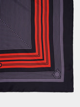 Ferragamo Geometric Print Silk Foulard