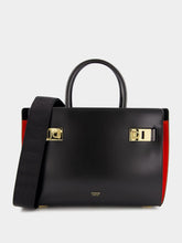 Ferragamo Leather Tote Bag With Gancini Buckles