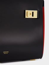 Ferragamo Leather Tote Bag With Gancini Buckles