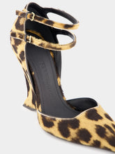 Ferragamo Leopard-Print Wedge Pumps