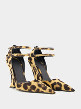 Ferragamo Leopard-Print Wedge Pumps