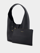 Ferragamo Medium Gancini-Buckle Leather Hobo Bag