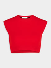 Ferragamo Sleeveless Cashmere Crop Top