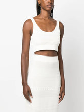 Frame Crochet-Knit Cropped Top