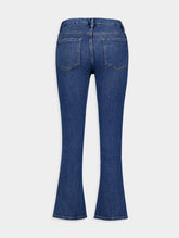 Frame Cropped-Leg Flared Jeans