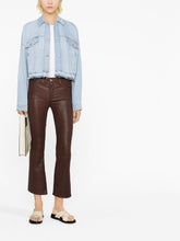 Frame Le Crop Mini Boot Leather Trousers