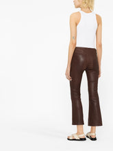 Frame Le Crop Mini Boot Leather Trousers