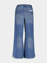 Frame Le Palazzo Cropped Denim Trousers