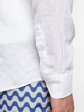 Frescobol Carioca Antonio White Linen Shirt