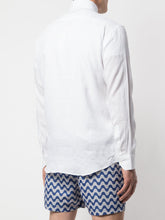 Frescobol Carioca Antonio White Linen Shirt