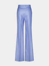 Gabriela Hearst Vesta Blue Wool Pants