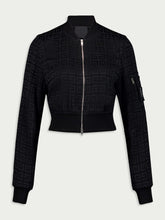 Givenchy Cropped Bomber Jacket In 4G Jacquard