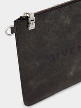 Givenchy Designer Black Leather Pouch