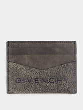 Givenchy Embossed Logo Cardholder In Crackled Leather
