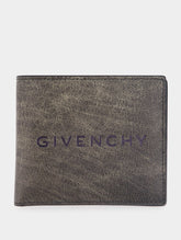 Givenchy Embossed Logo Wallet In Crackled Leather