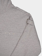 Givenchy Grey Hooded Sweatshirt with Hardwear Detailing