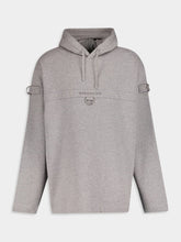 Givenchy Grey Hooded Sweatshirt with Hardwear Detailing