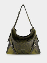 Givenchy Large Voyou Black And Yellow Leather Bag