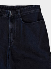 Givenchy Low Crotch Wide Jeans In Denim