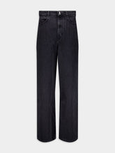 Givenchy Low Crotch Wide Jeans In Denim