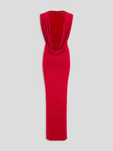 Givenchy Open-Back Ribbed-Knit Dress