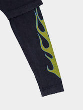 Givenchy Overlapped Cotton T-Shirt With GIVENCHY Flames Print