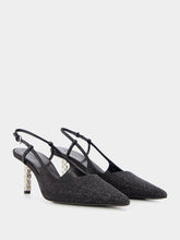 Givenchy Strass G Cube-Heel Slingback 70mm Pumps
