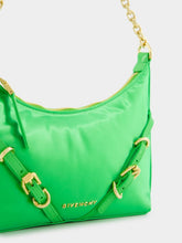 Givenchy Voyou Party Green Bag In Nylon Satin
