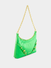 Givenchy Voyou Party Green Bag In Nylon Satin