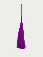Glorinha Paranaguá Purple Tassel Pendant