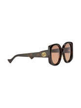 Gucci 1257 Havana Square Sunglasses