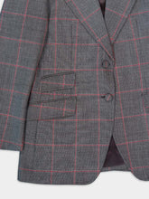 Gucci Belted Check Blazer