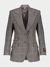 Gucci Belted Check Blazer