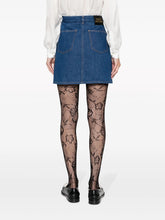 Gucci Belted Denim Miniskirt