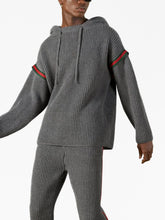 Gucci Cashmere Ribbed-Knit Hoodie