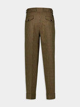 Gucci Check-Pattern Wool Trousers