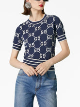 Gucci Double G Logo Jacquard Top