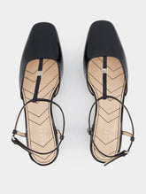 Gucci Double G Patent-Finish Ballerinas