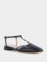 Gucci Double G Patent-Finish Ballerinas