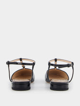 Gucci Double G Patent-Finish Ballerinas