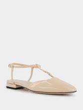 Gucci Double G Patent-Finish Ballerinas