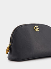 Gucci Double G-Plaque Leather Make-Up Bag