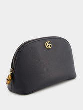 Gucci Double G-Plaque Leather Make-Up Bag